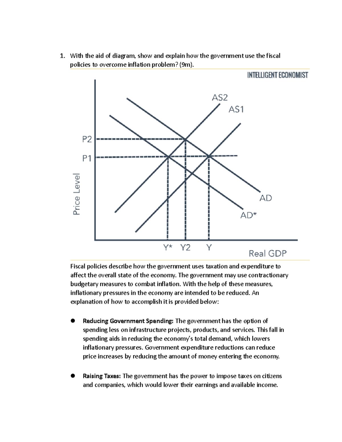 Tutorial (Structure Question) With the aid of diagram, show and