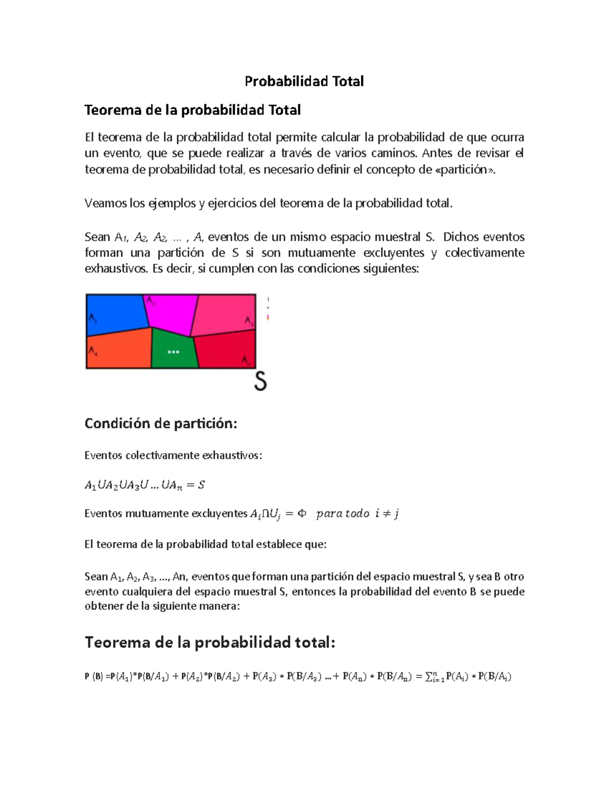 Probabilidad Total Bayes Tamaño De Muestra EST - Probabilidad Total ...