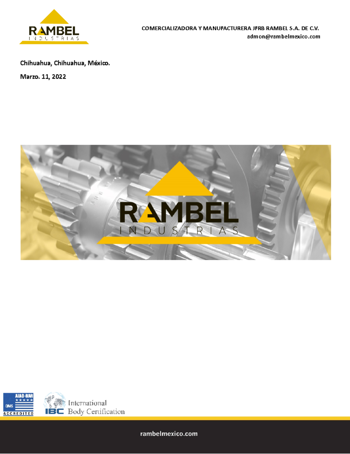 Rambel Industrias - admon@rambelmexico Chihuahua, Chihuahua, México ...