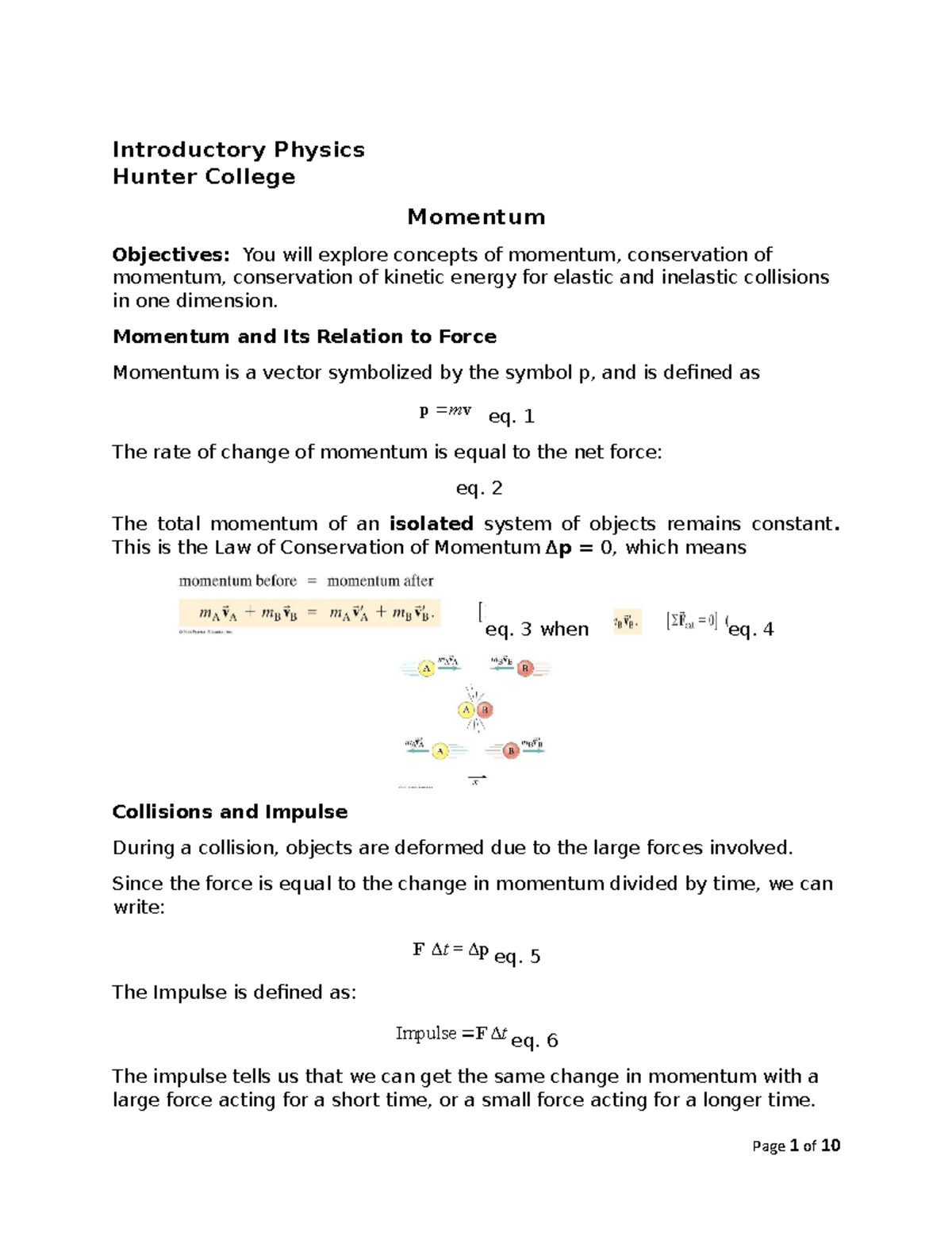 lab report physics matriculation experiment 4 linear momentum