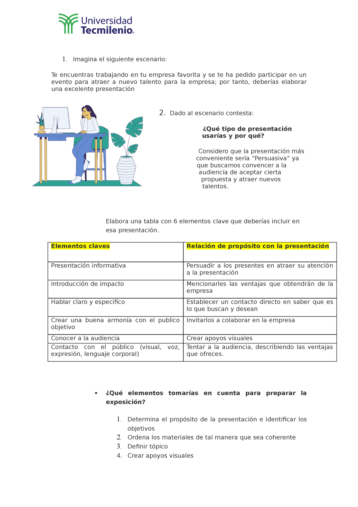 Ejercicio 2. Taller De Presentaciones Efectivas - 1. Imagina El ...