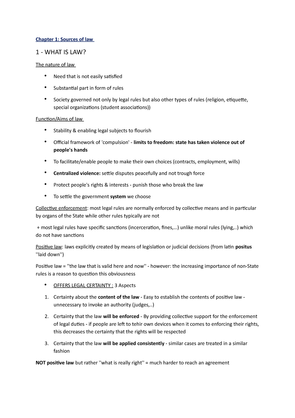 chapter-1-overview-chapter-1-sources-of-law-1-what-is-law-the