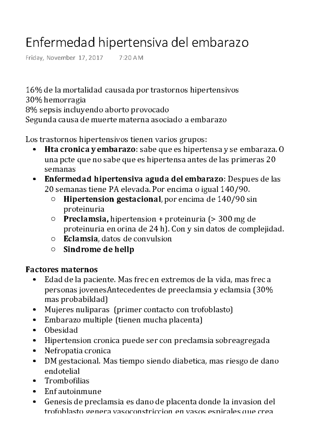 ast y alt elevadas en el embarazo