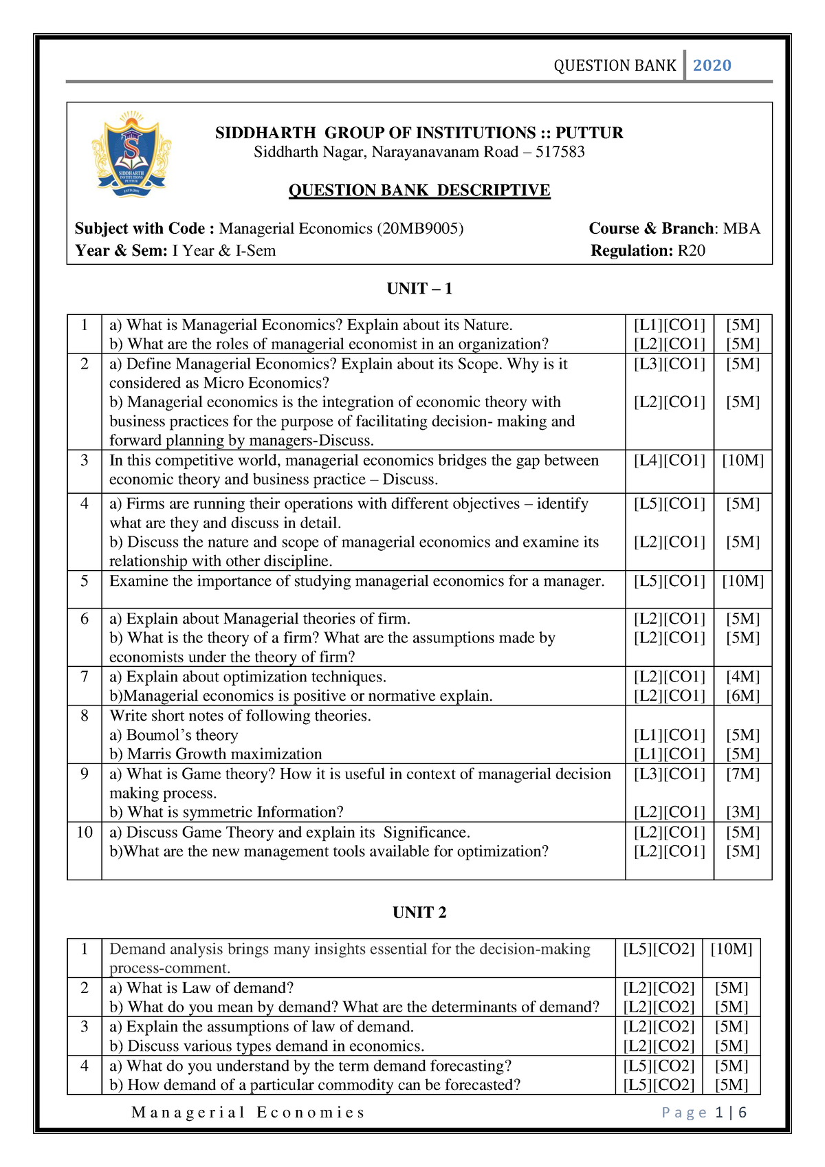 ME Question BANK R20 - SIDDHARTH GROUP OF INSTITUTIONS :: PUTTUR ...