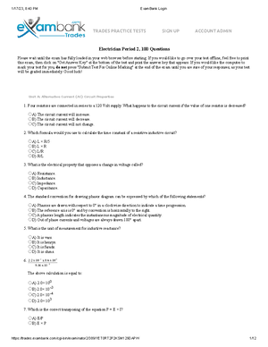 Unit 19 Capacitors - electrical block practice - Indicate whether the ...