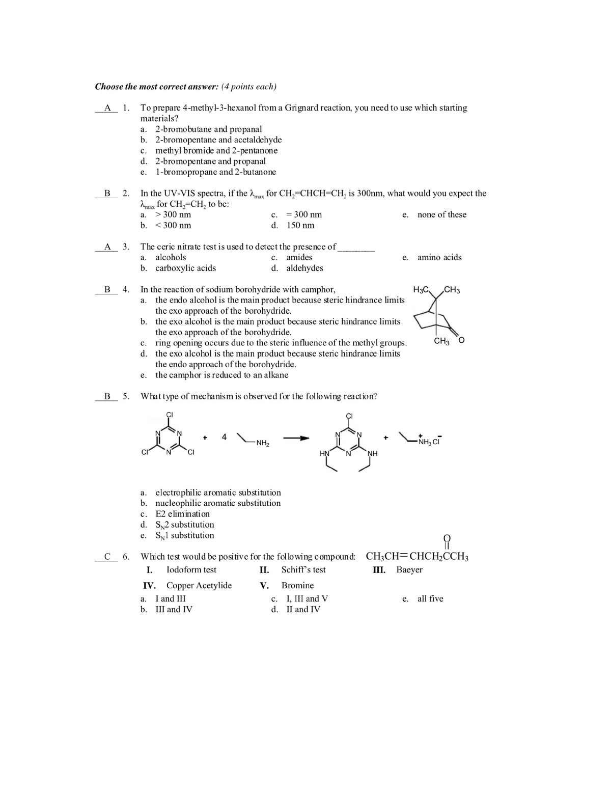 Ochem 238 Final - CHEM 119 - Studocu