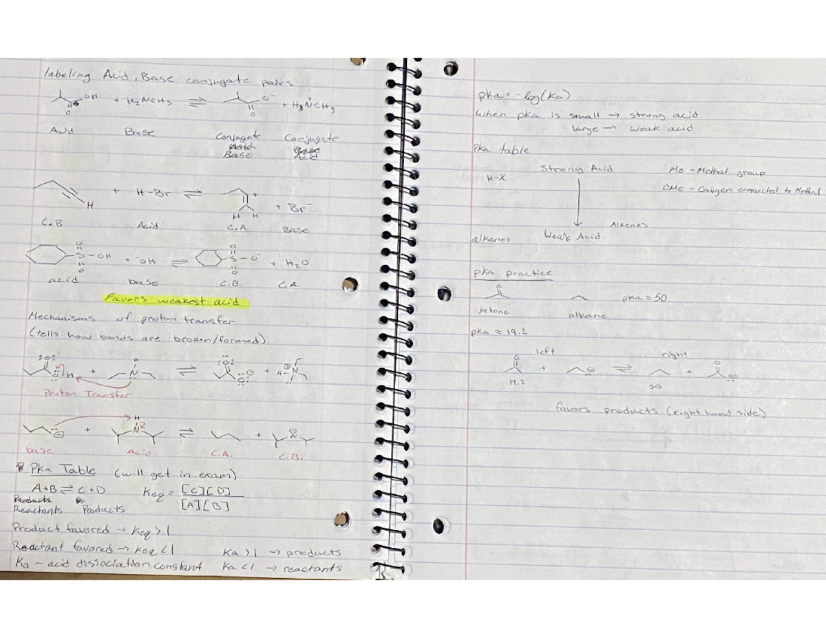 Acid And Bases Dr Vickery S Organic Chemistry 251 Lecture Notes Acid And Bases Dr Vickery S Organic Chemistry 251 Lecture Notes