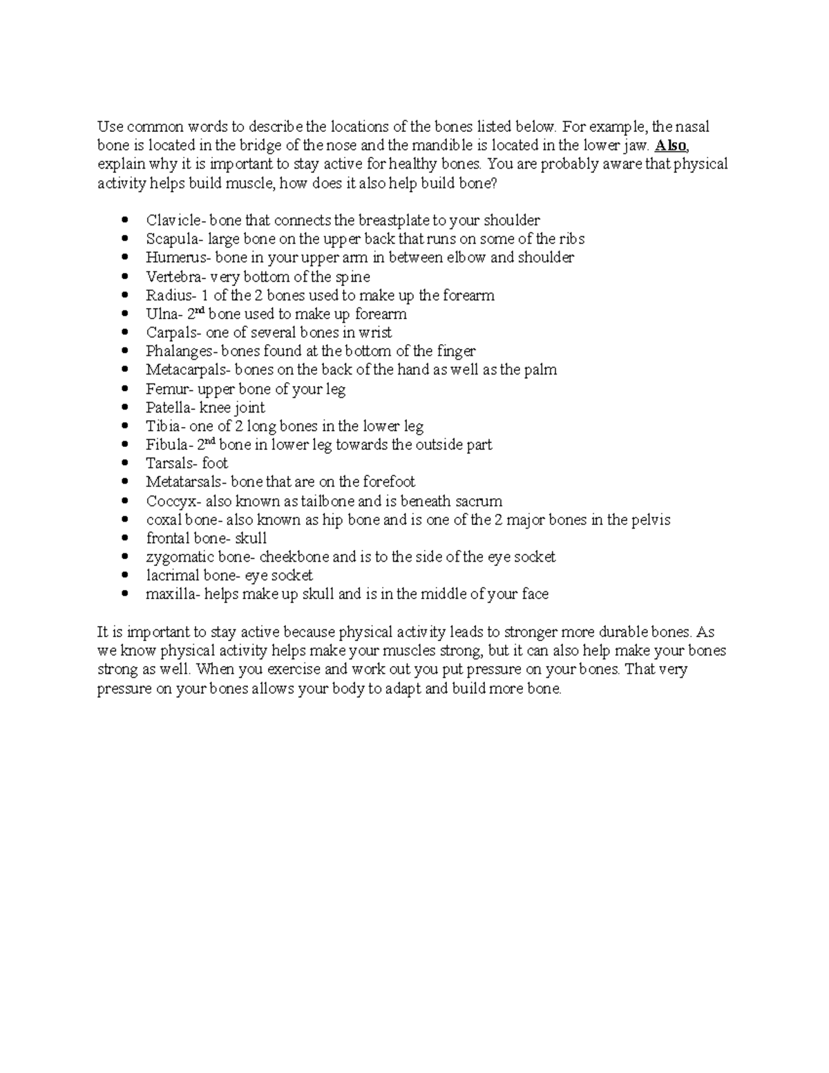 Writing assignment #4 - Dr. Coyne's class - Use common words to ...