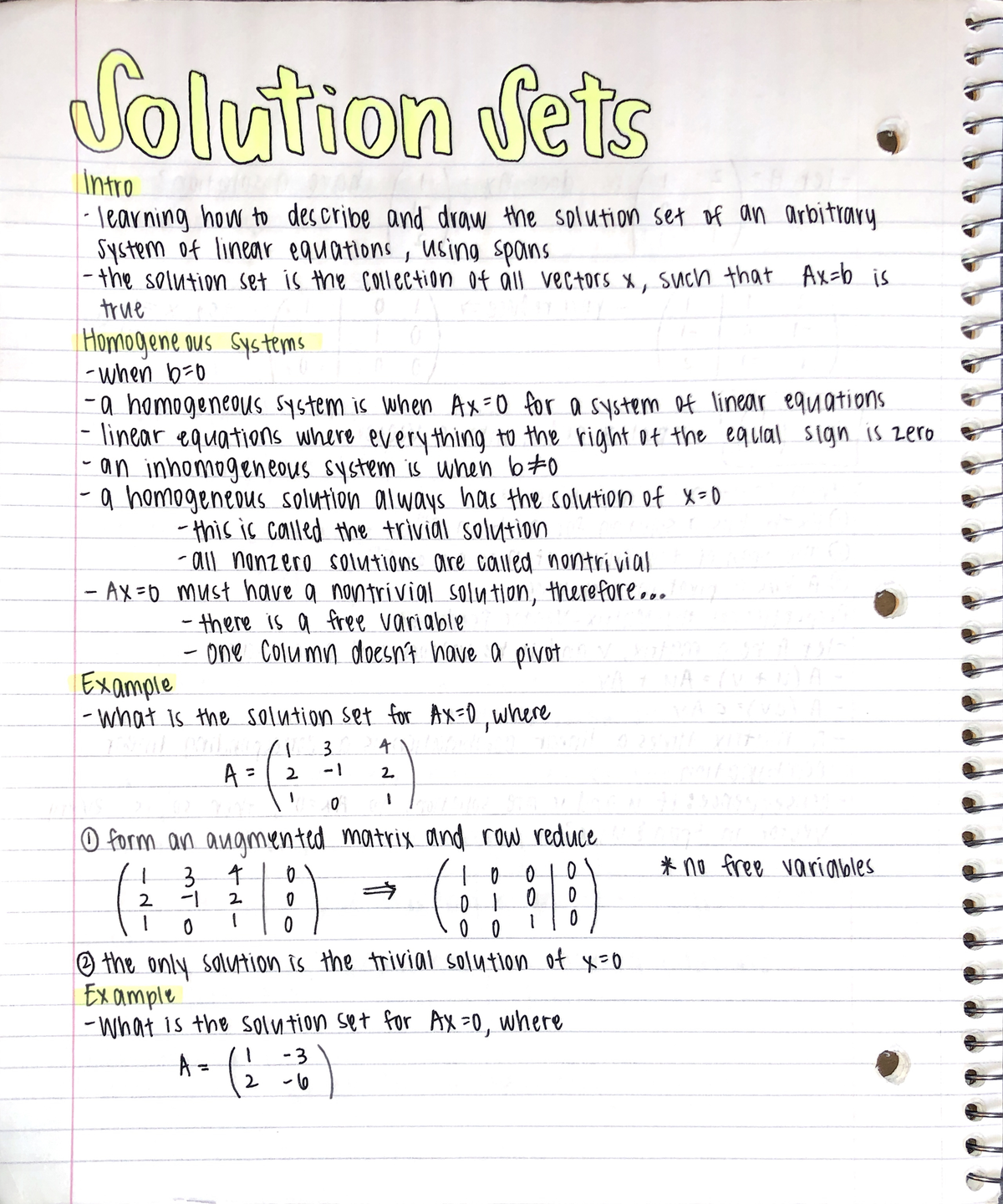 Solution sets notes - MATH 1553 - Studocu