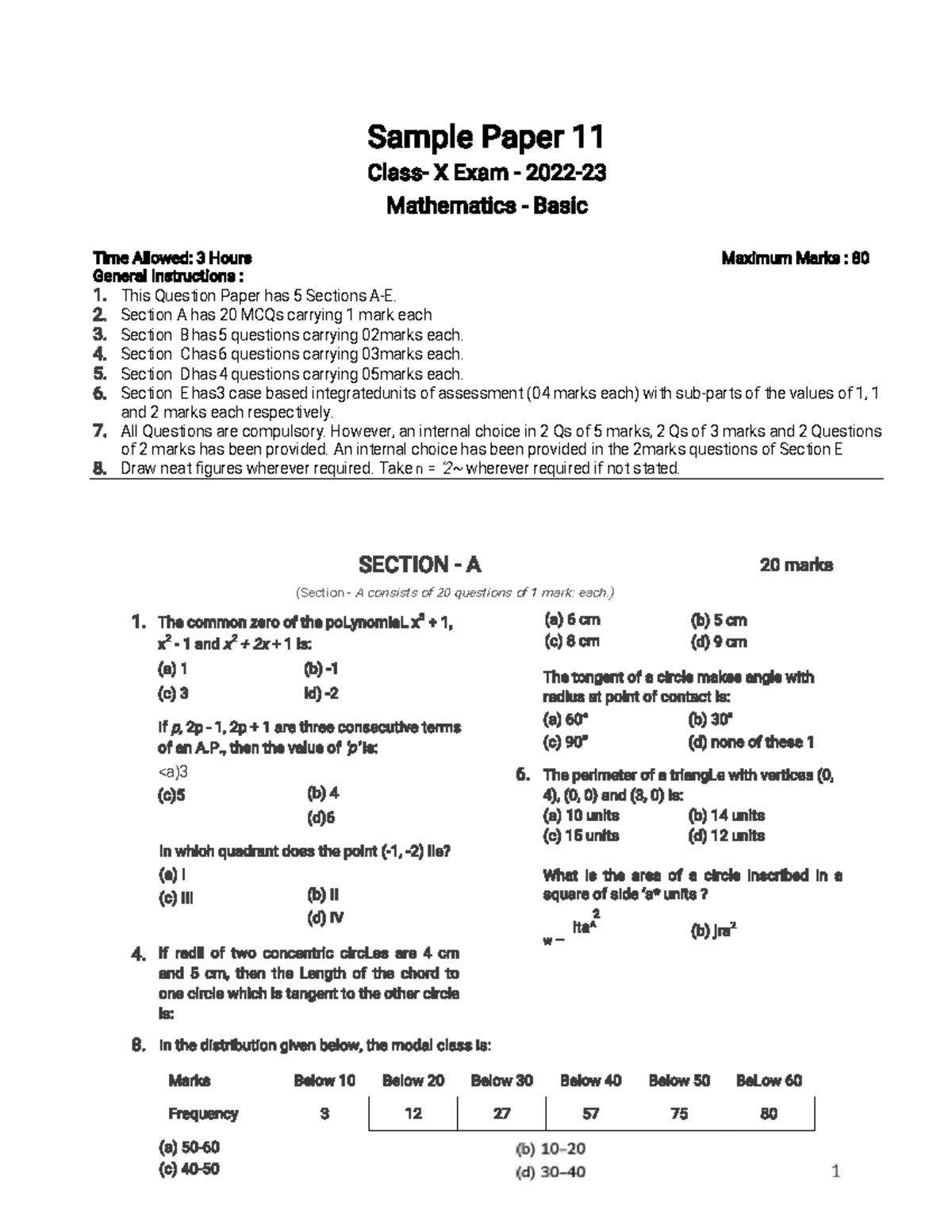 Notes by Prince for mathematics and physics 14 - Sample Paper 11 ...