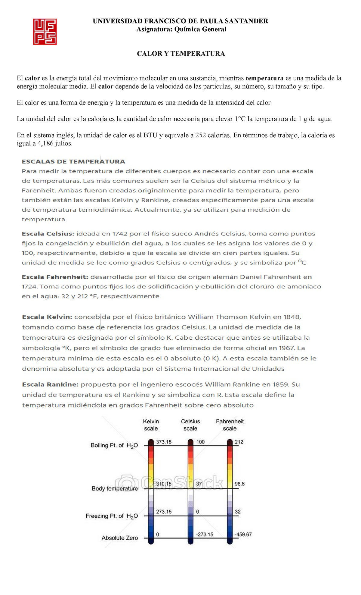 Calor Y Temperatura De La Universidad Francisco De Paula Santander De ...