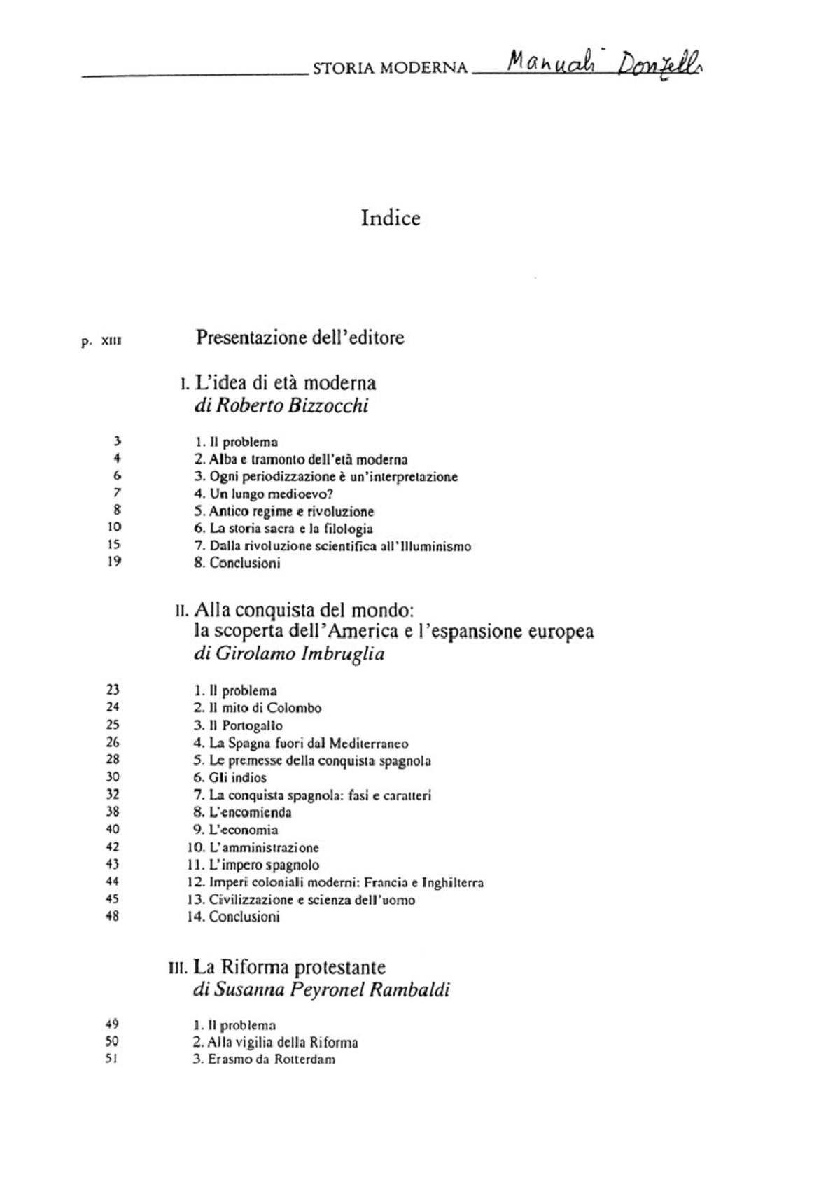 Indice Libro Donzelli Professoressa Calabrese - Scienze Dell ...