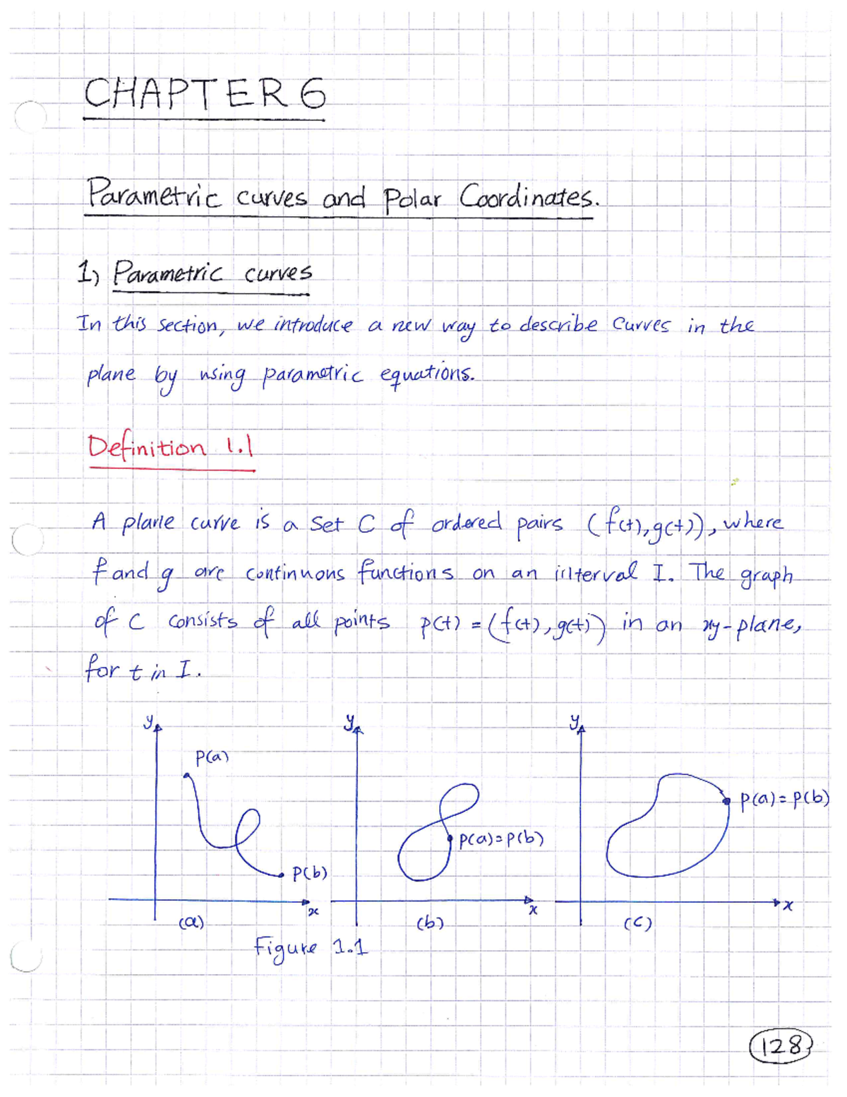 Lecture 11 Parametric Equations - MATH 1700 - Studocu