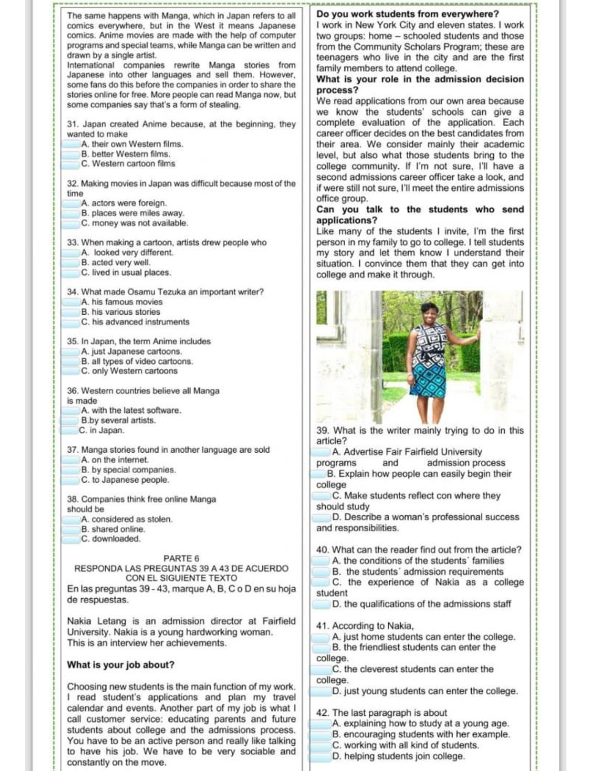 Pre Icfes Test - Apoyo - Inglés I - Studocu