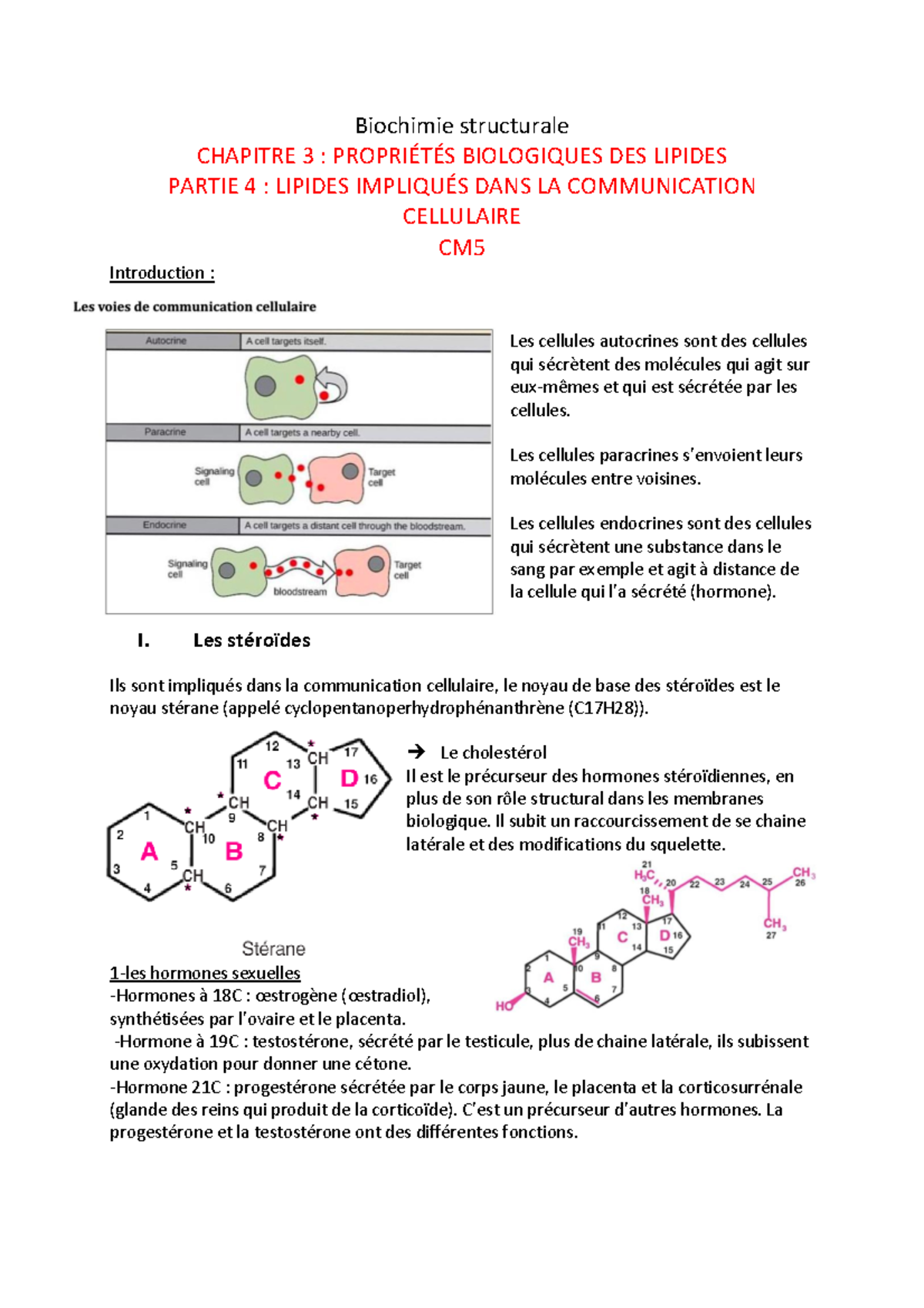 PART4-CHAP3 Biochimie Structurale Chapitre 3 - Biochimie Structurale ...