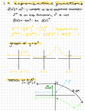 Inverse Function Calc 1000A - Inverse Function Definition: Let f be a ...