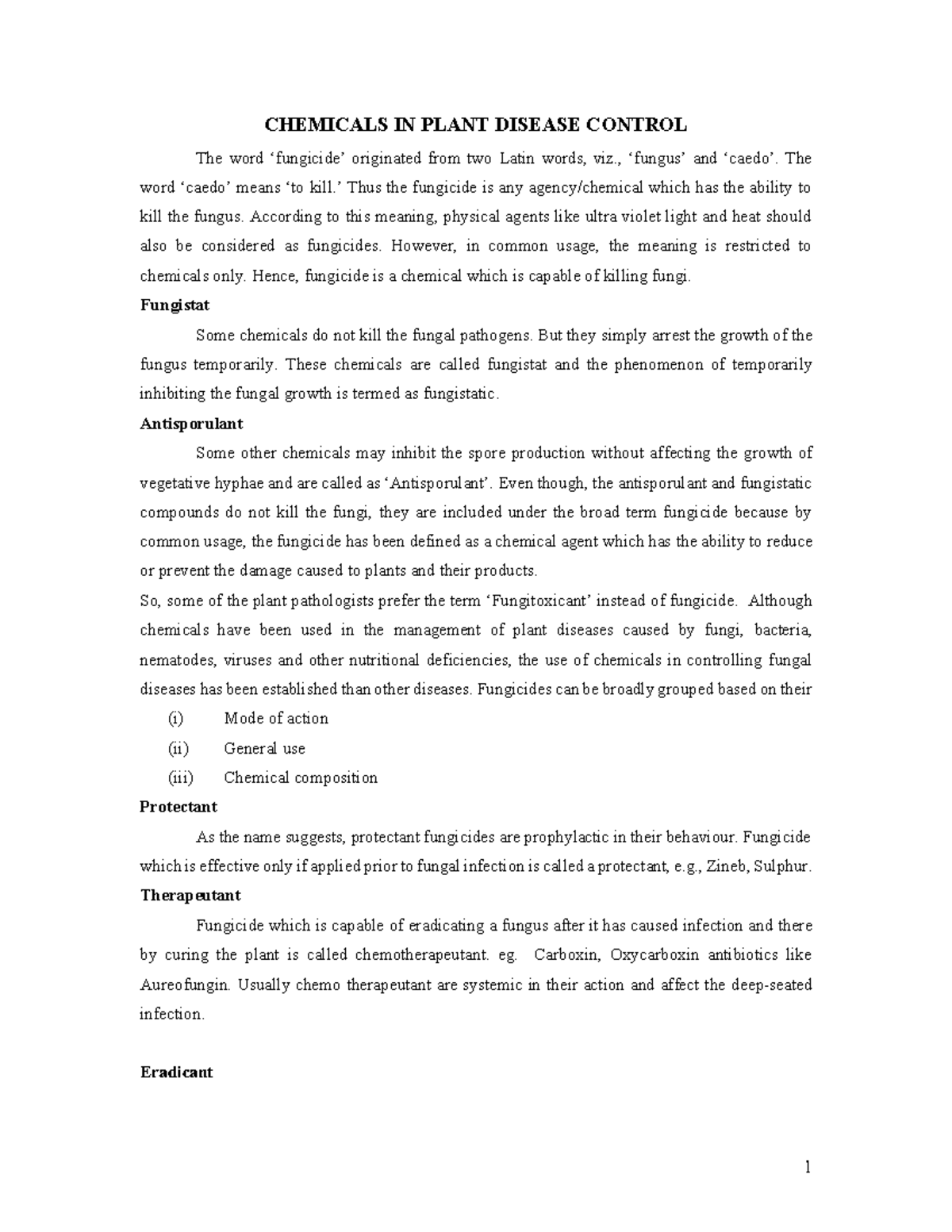 PLPT-602 chemicals in plant disease control - CHEMICALS IN PLANT ...