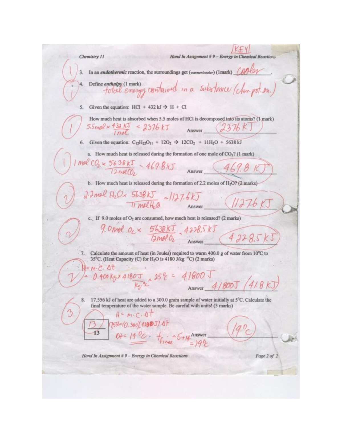 chemistry 11 hand in assignment #3