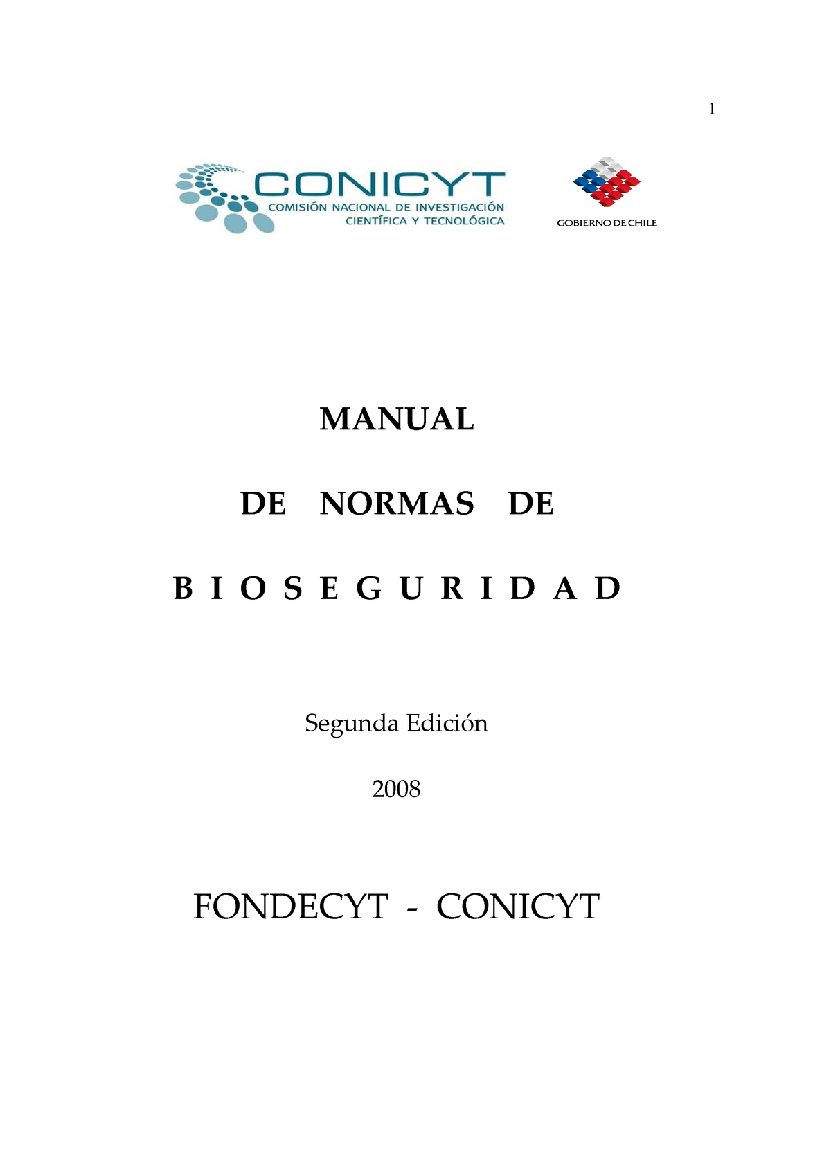 Manual Bioseguridad - Guia Completa - MANUAL DE NORMAS DE B I O S E G U ...