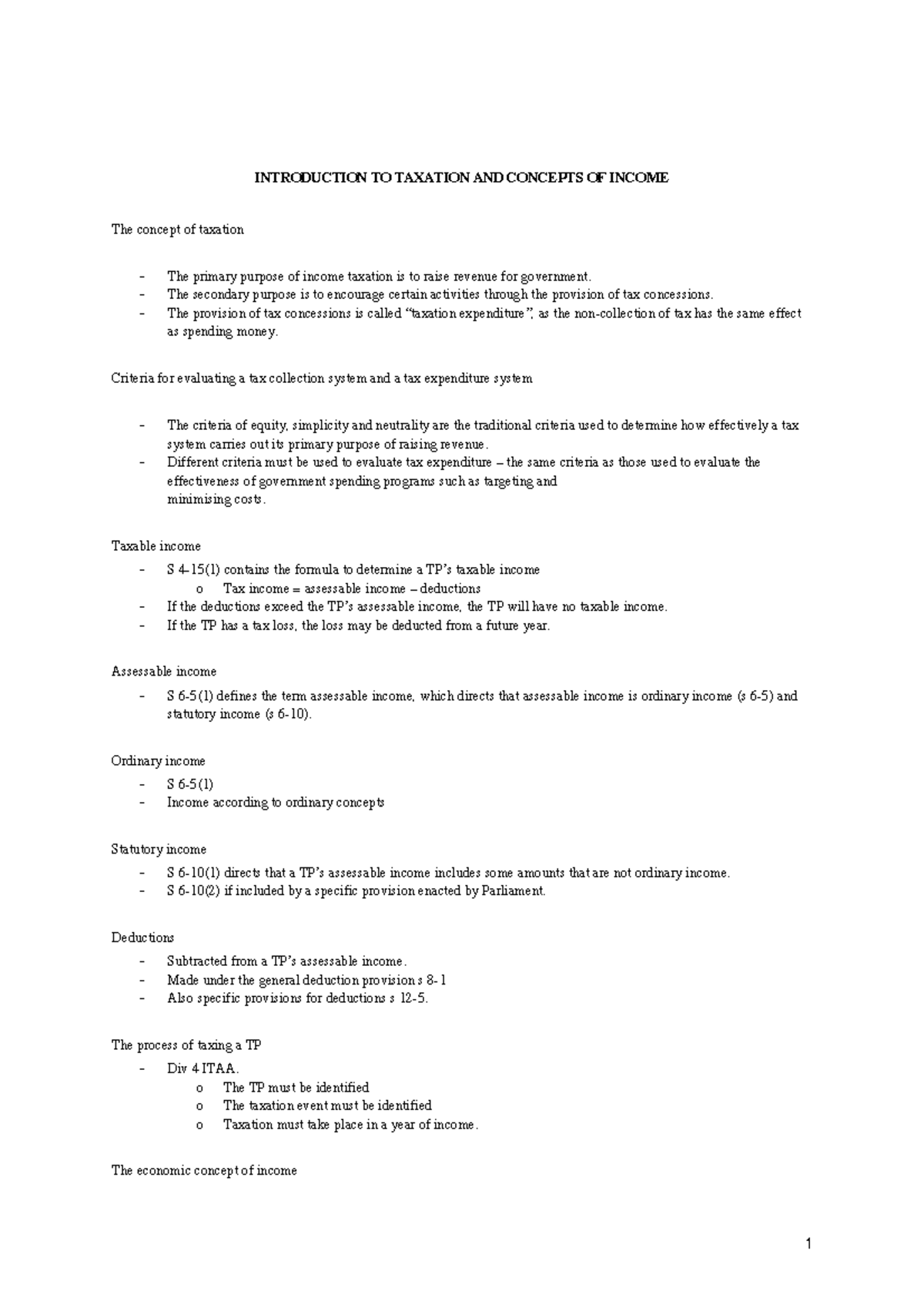 taxation-exam-notes-introduction-to-taxation-and-concepts-of-income