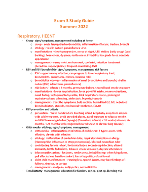 Peds Unit 4 Exam Study Guide - Unit 4 Exam Study Guide Remember- this ...