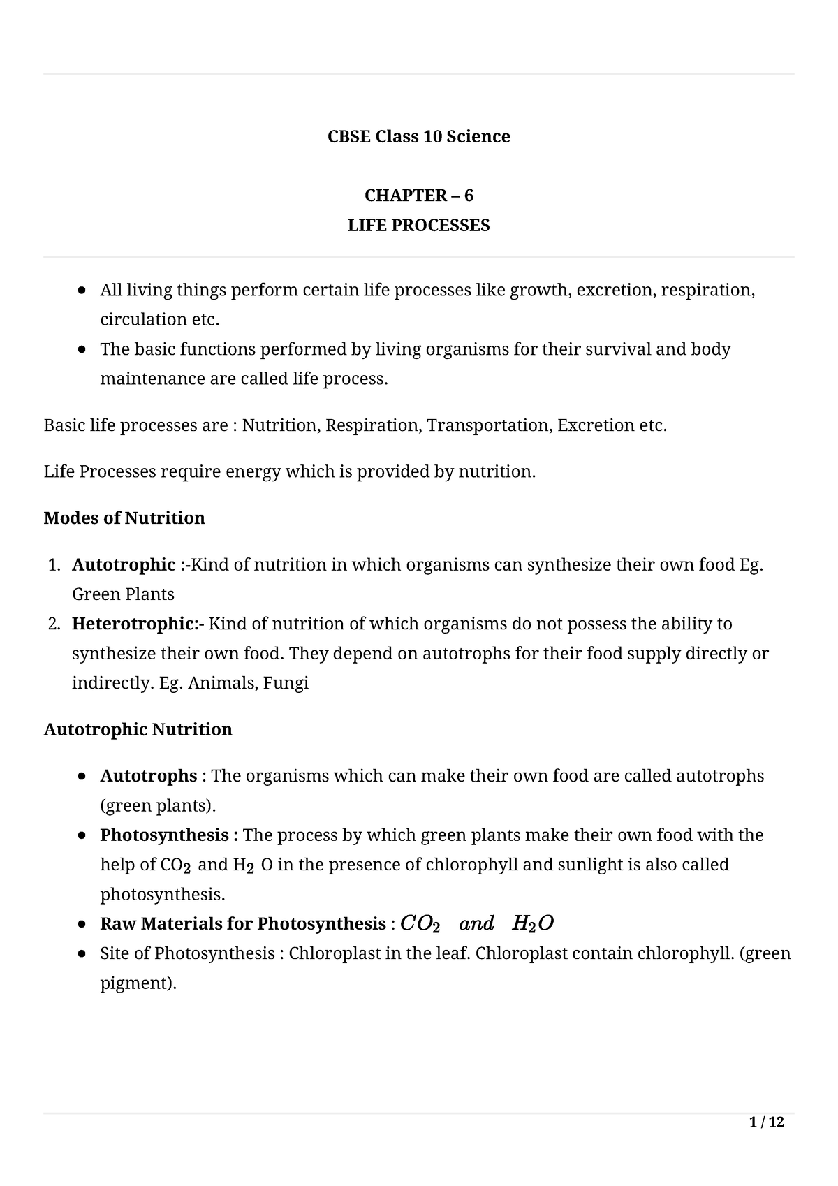 10-science-notes-06-life-processes-1-cbse-class-10-science-chapter