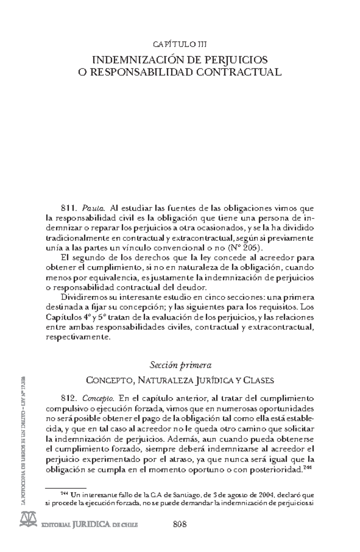 Abeliuk Indemnizaci Ã³n De Perjuicios - LAS OBLIGACIONES Pauta. Al ...