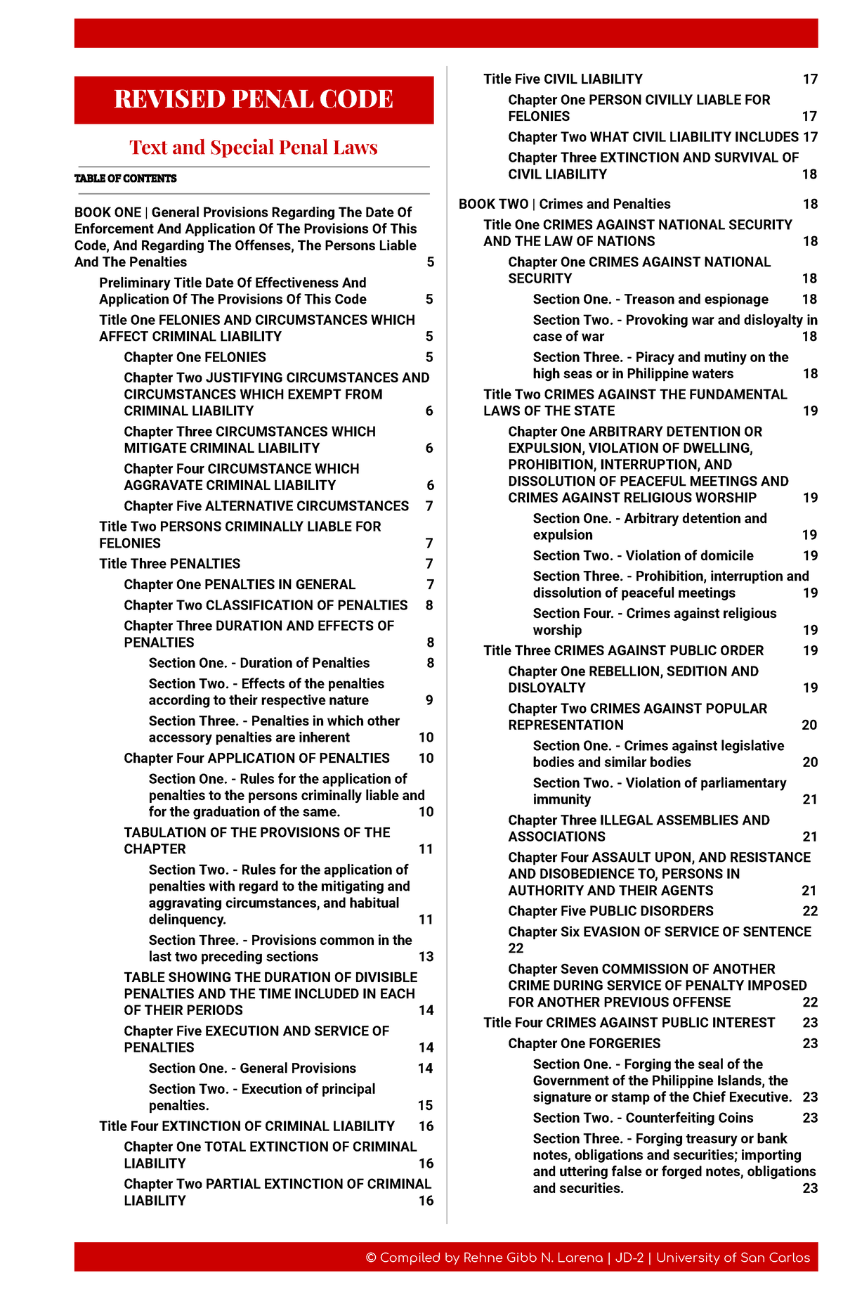 article 125 book 1 revised penal code