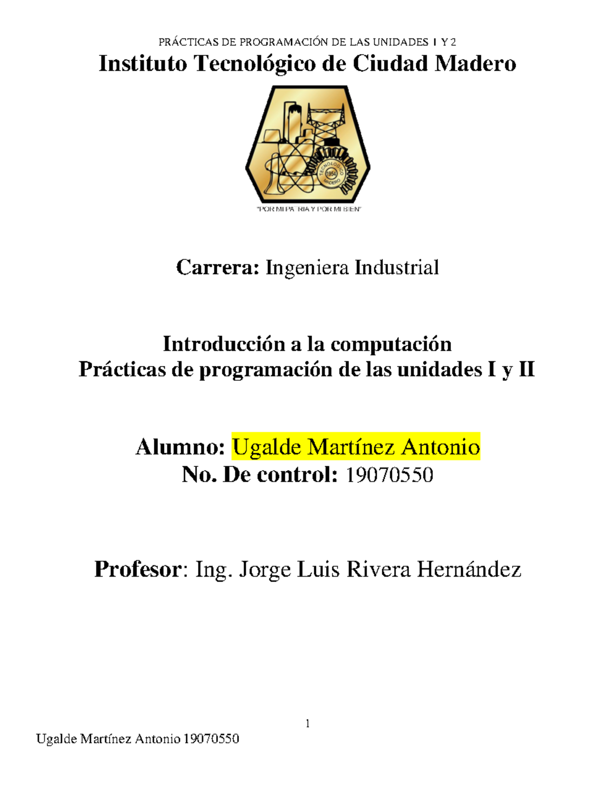 Practicas - Prácticas - 1 Instituto Tecnológico De Ciudad Madero ...