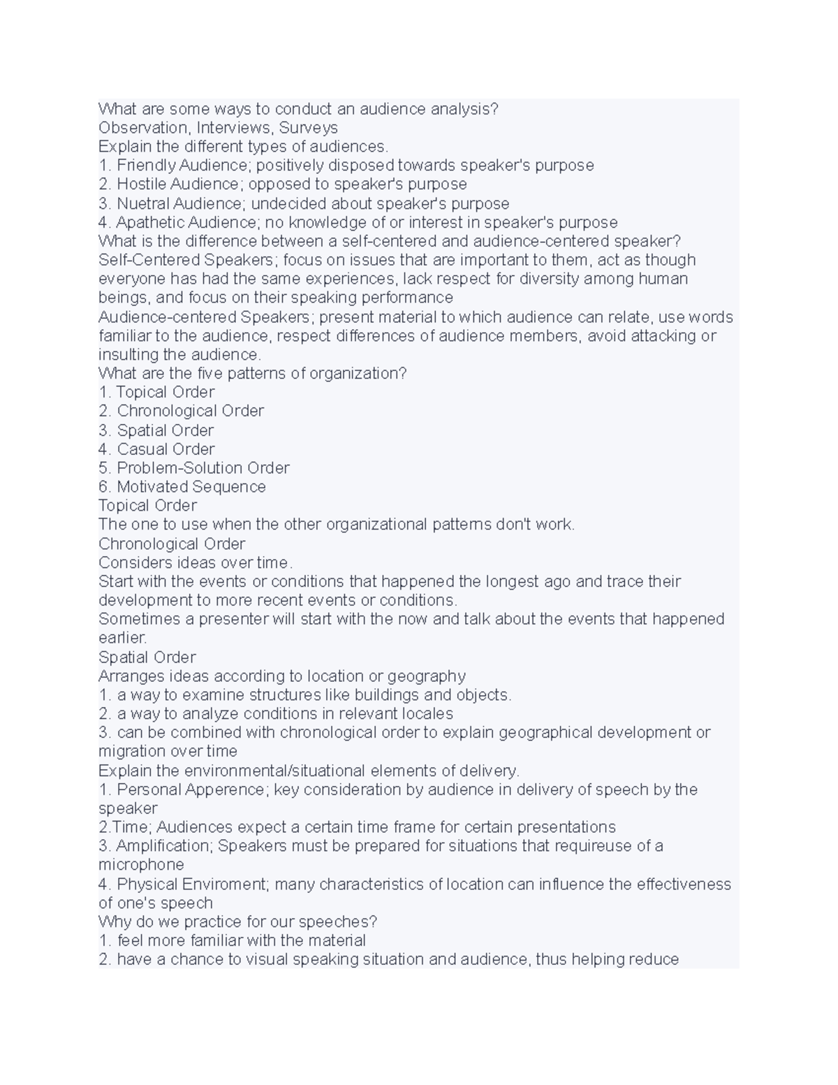 Comm 22 - Practice - What are some ways to conduct an audience analysis ...