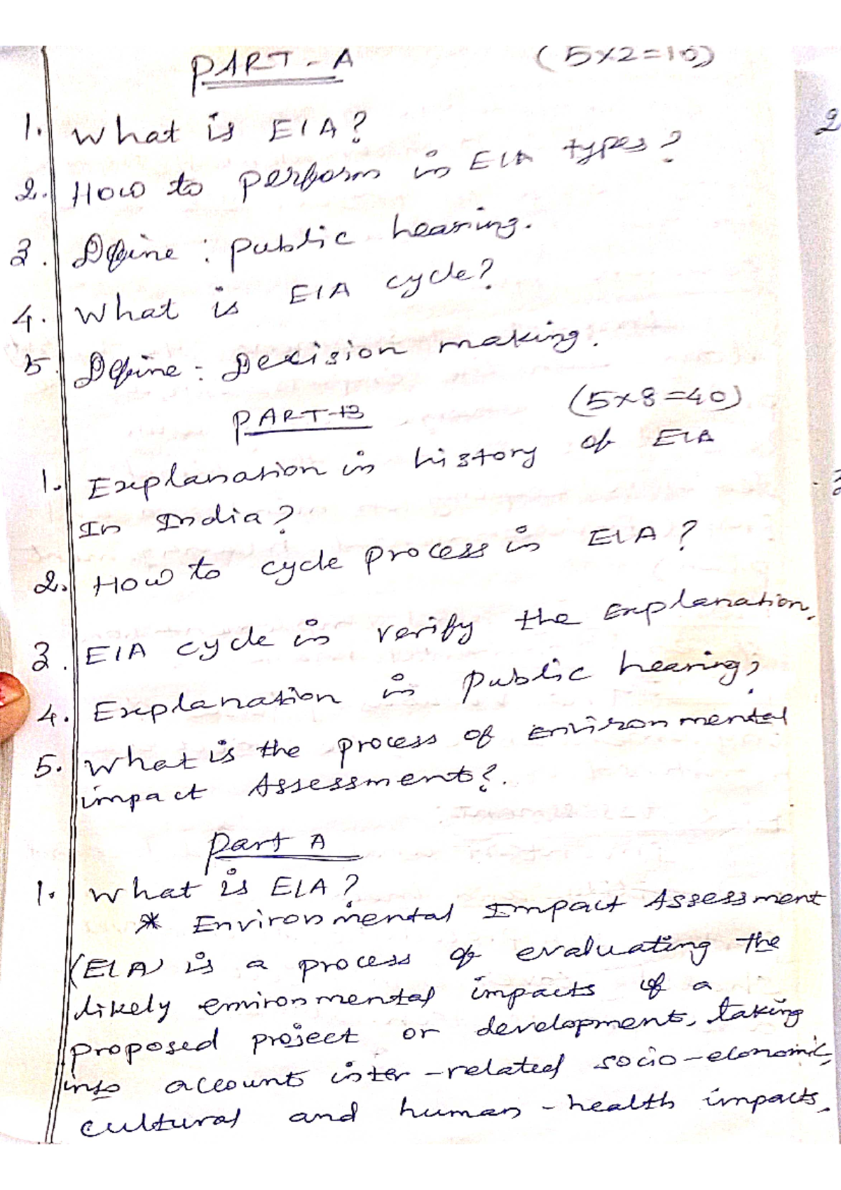 ESI.. notes - Environmental social impact assessment - Studocu
