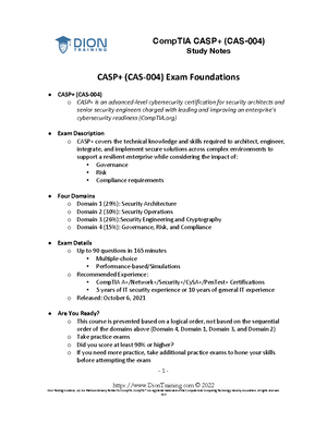 Comp TIA Cy SA cs0 003+objectives - CompTIA Cybersecurity Analyst ...