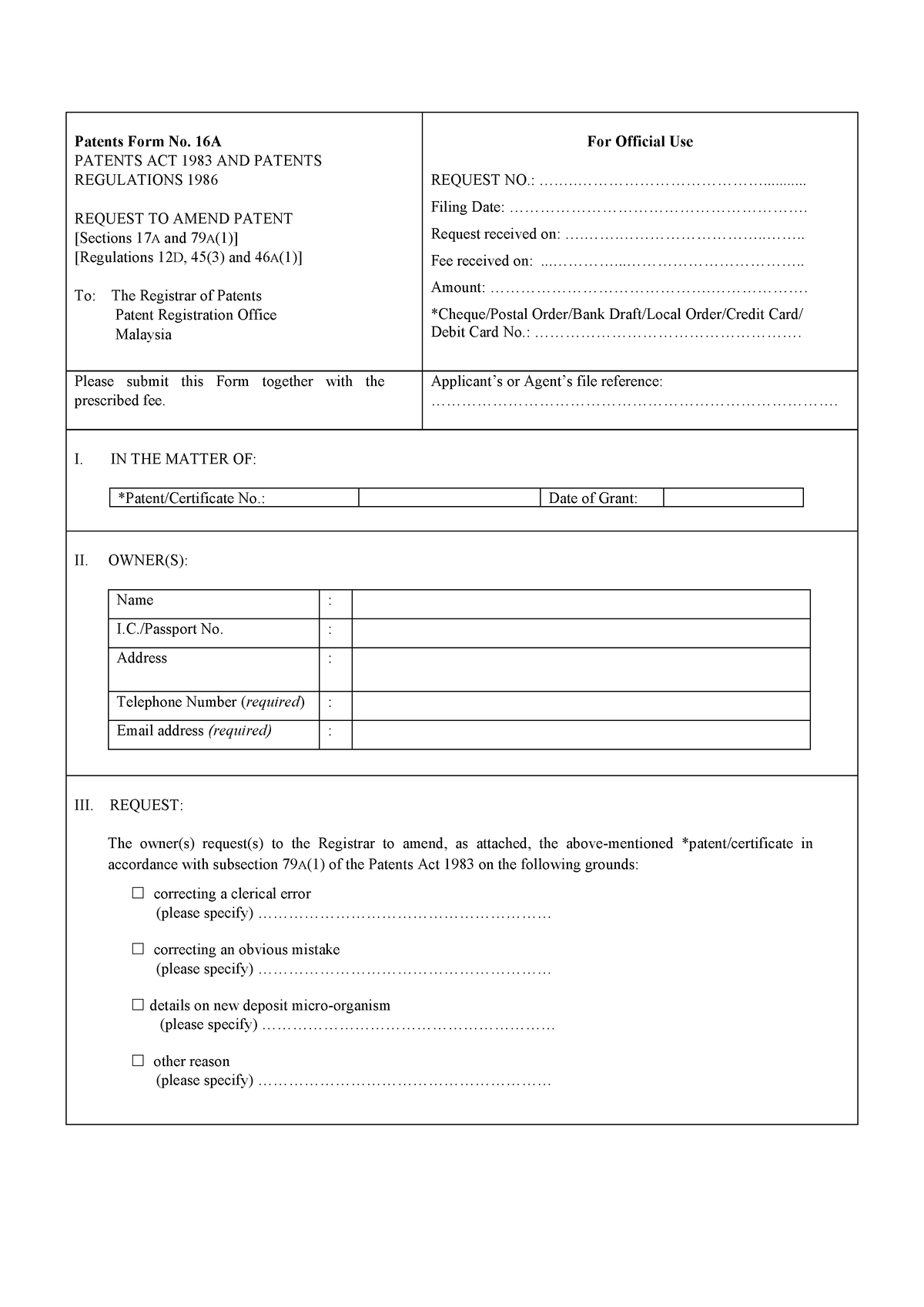 34.Patents Form No. 16A (30062022) - Patents Form No. 16A PATENTS ACT ...