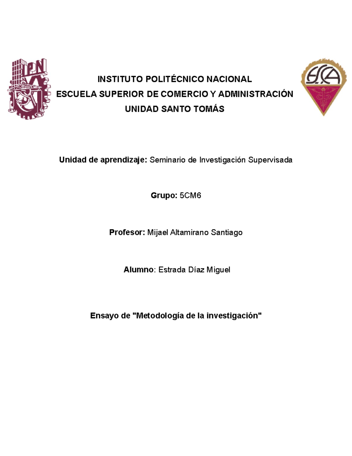 Ensayo De La Metodología De La Investigación - Sampieri - INSTITUTO ...