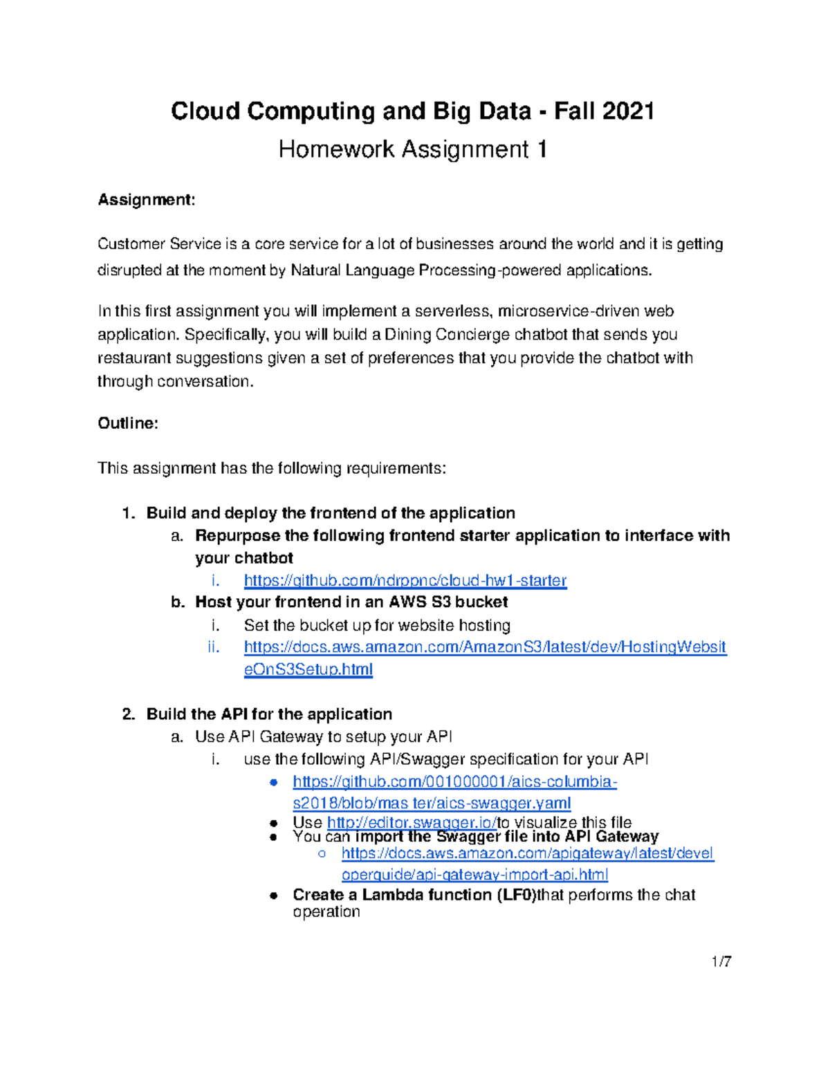 assignment 1 web server