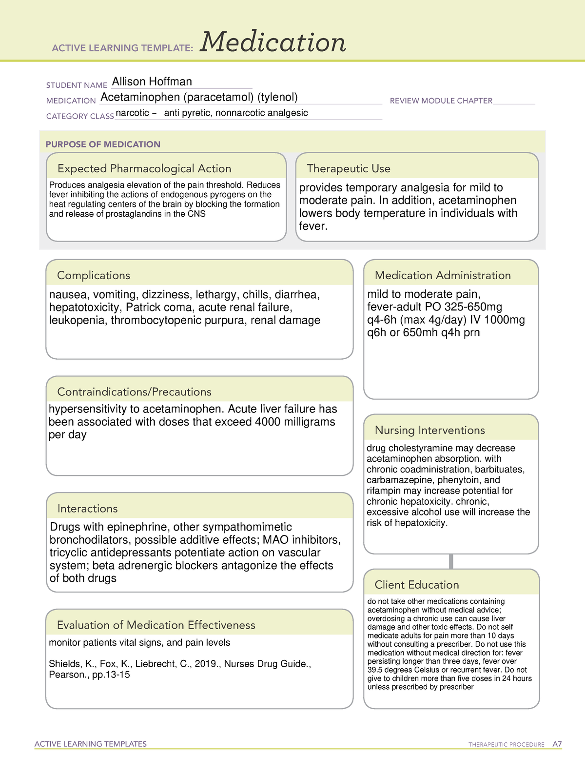 acetaminophen-med-card-active-learning-templates-therapeutic