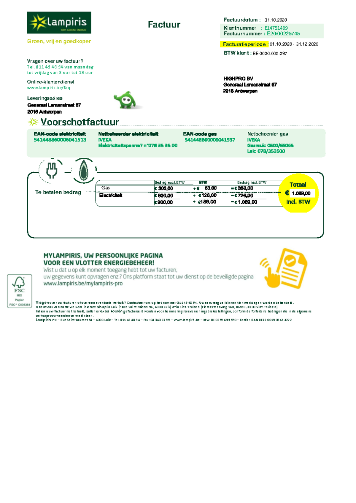 7 Lampiris Q42020 - kook - ....................................... BE ...