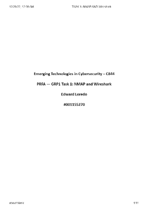 WGU C844 Task 2 Emerging Technologies In Cyber Security - A. Describe ...