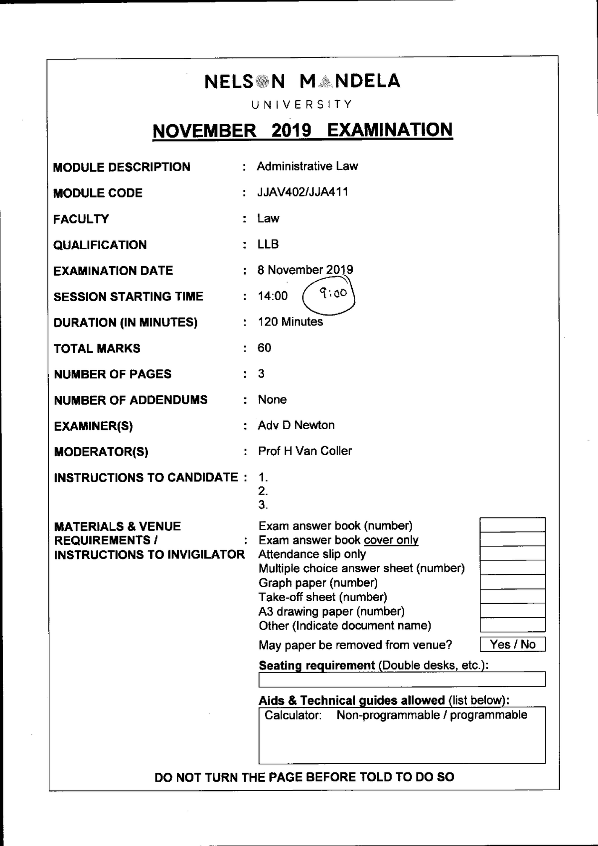 Previous Question Paper-has Relevant Questions - JJTV101 - Mandela ...