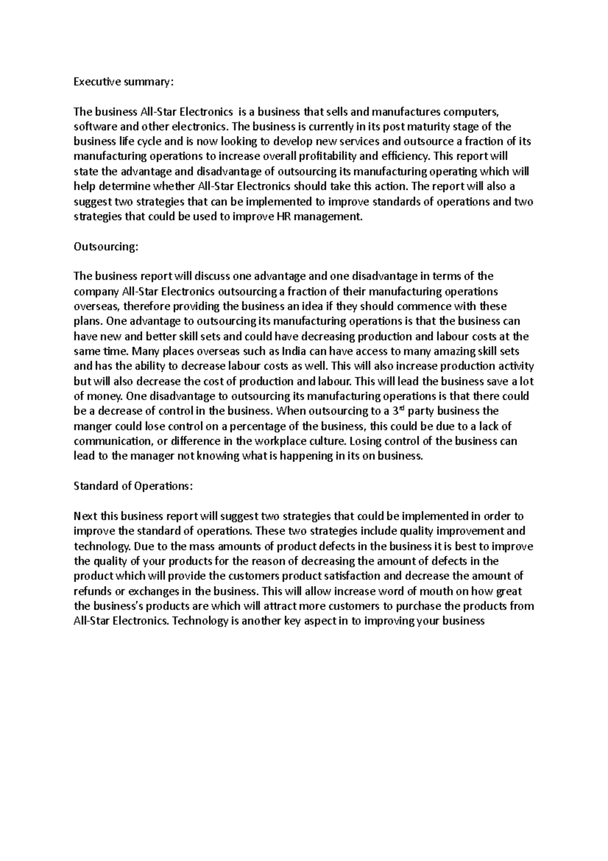 all english essays from billy elliot Executive summary The business