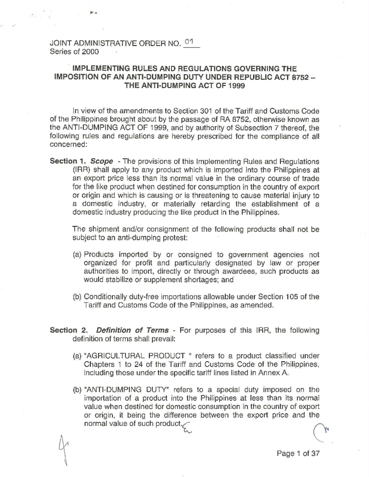 irr-of-ra-8752-anti-dumping-4-joint-administrative-order-no