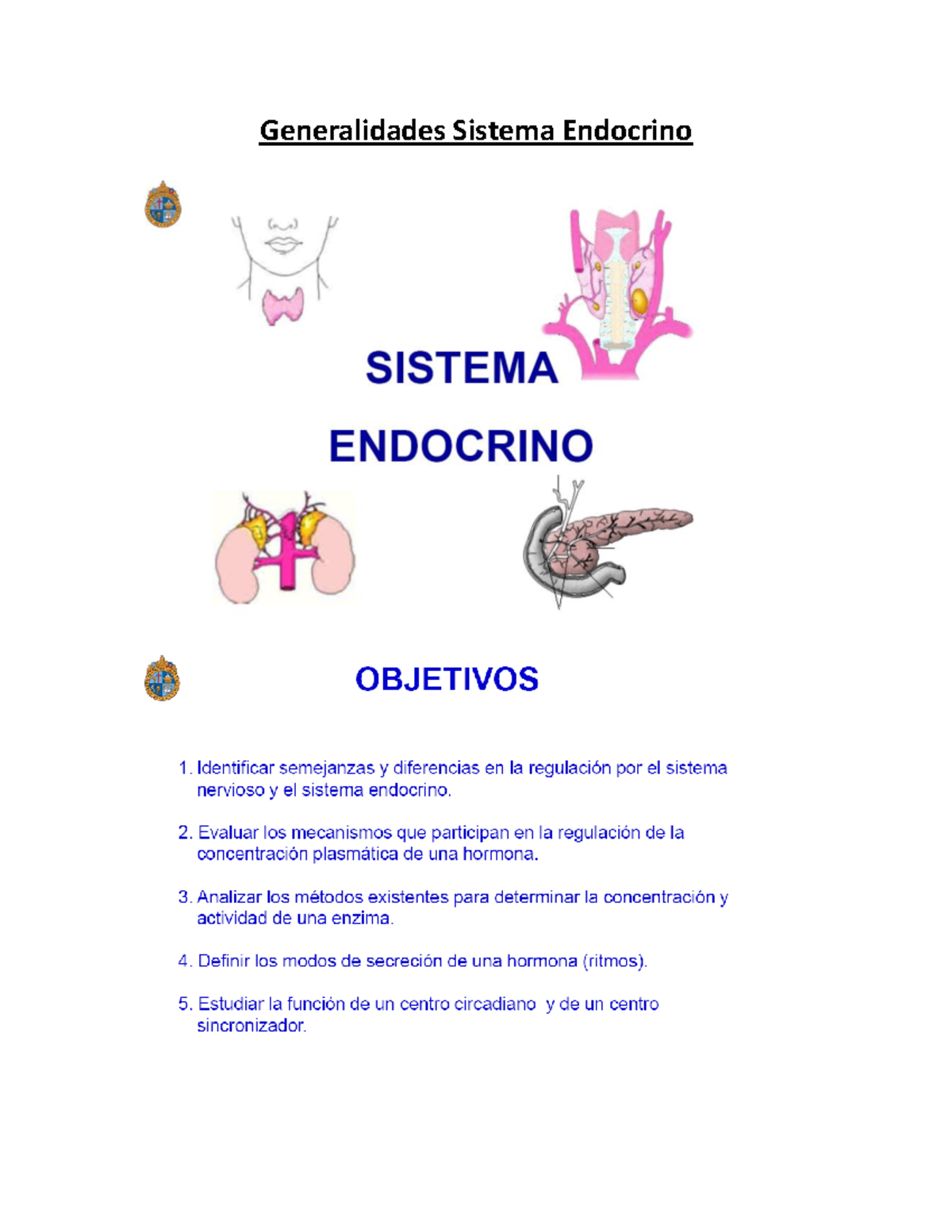 Generalidades Sistema Endocrino - Generalidades Sistema Endocrino ...