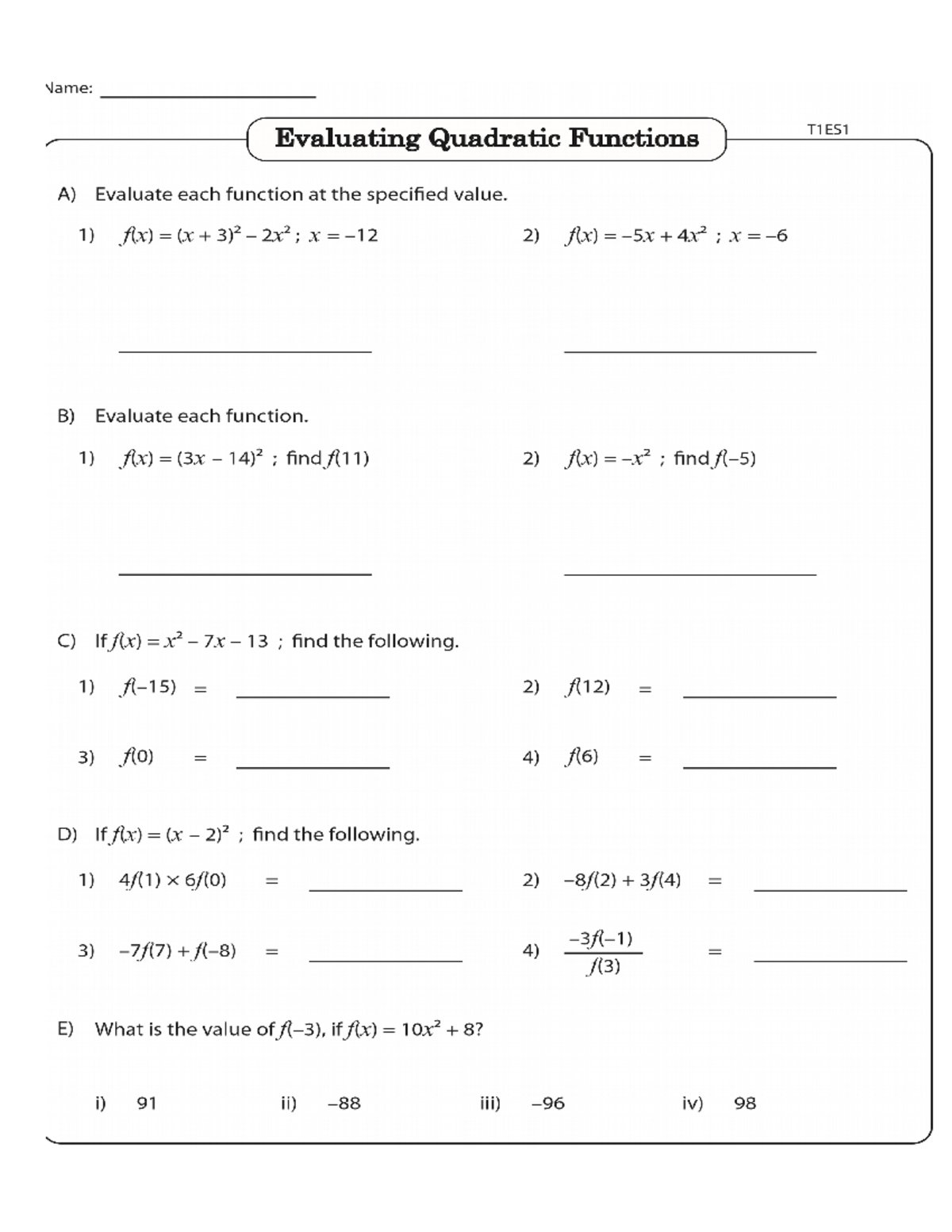 Part 11 summative test 2 gen math college algebra h x i x 5
