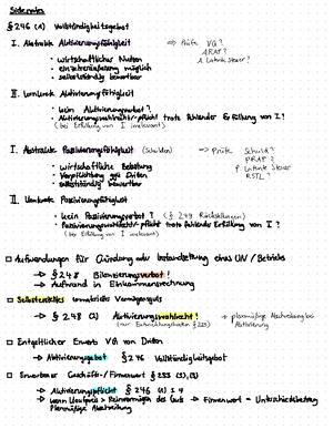 Rechnungslegung Übung Komplett Mit Lösungen - ####### Universität Jena ...