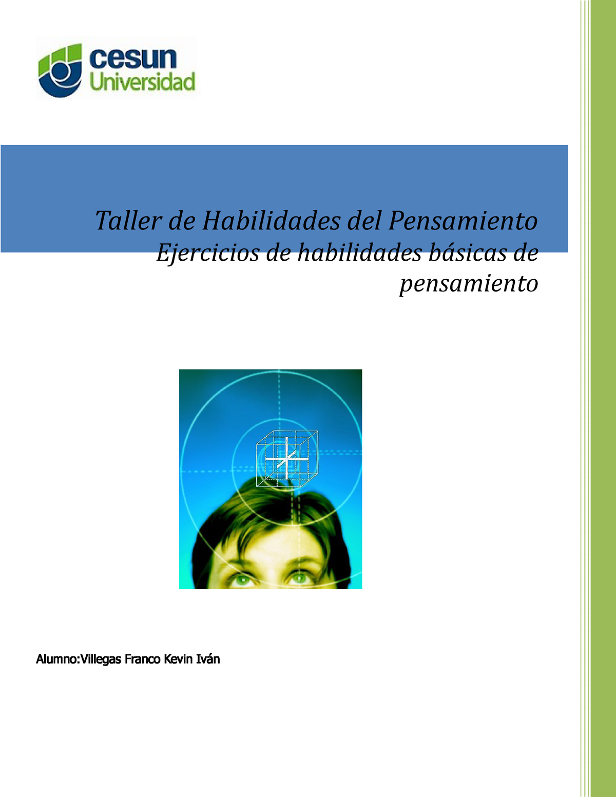 Copia De Unidad 2 Ejercicios Básicos Para Habilidades Del Pensamiento 1 Alumnovillegas Franco 8141