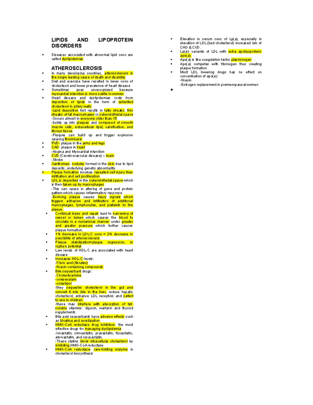 Lipid disorders Transes - LIPIDS AND LIPOPROTEIN DISORDERS Diseases ...
