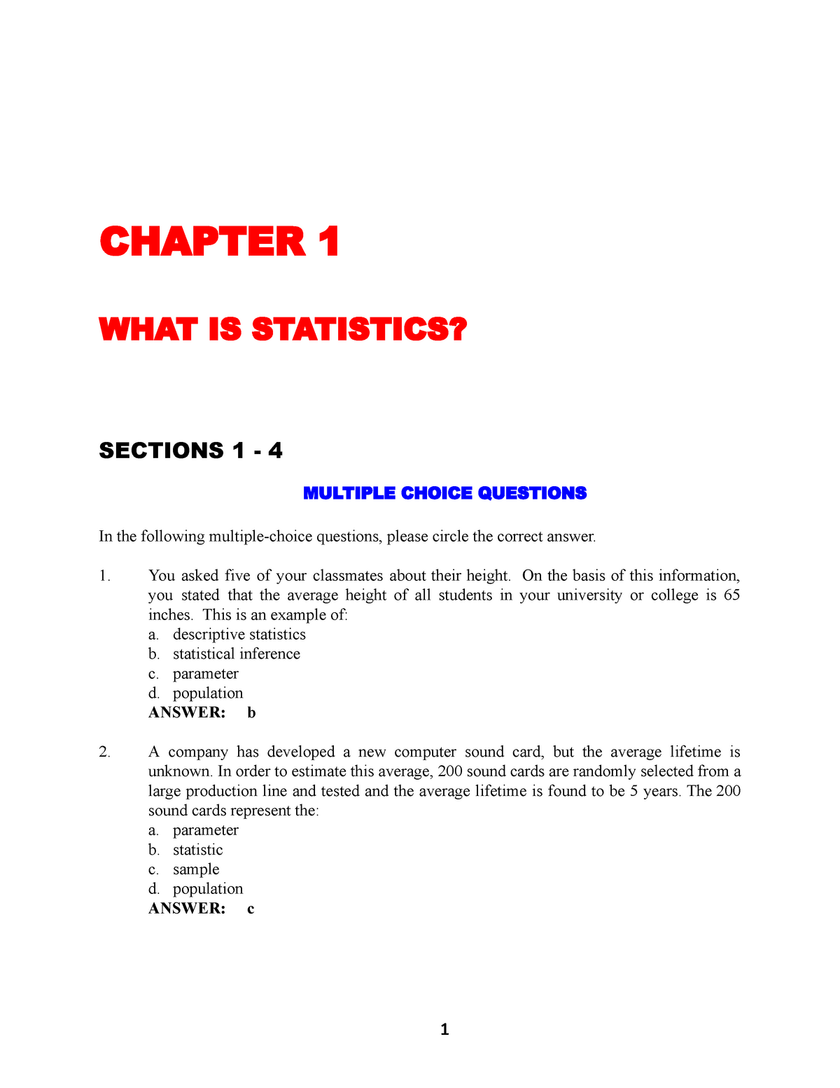 elementary statistics assignment uum