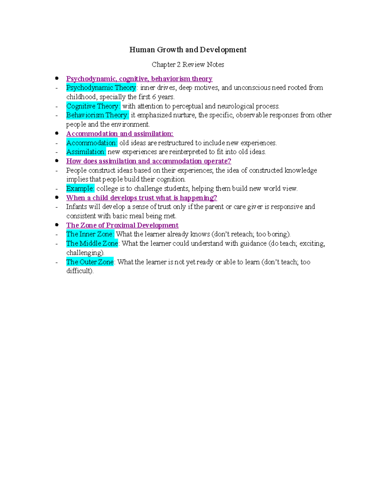 Human Growth And Development 2 - Human Growth And Development Chapter 2 ...