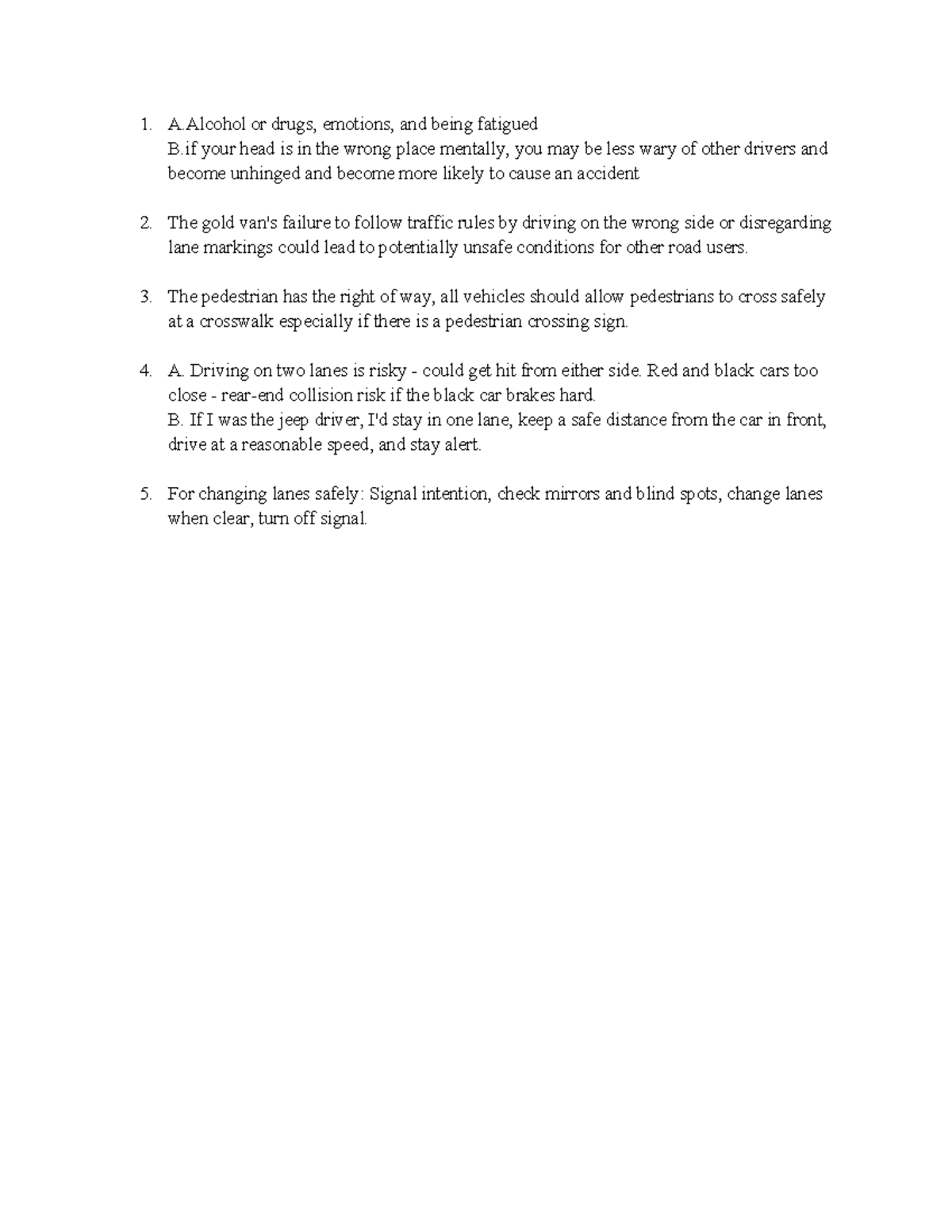 7.5 drivers ed to help lock in - A or drugs, emotions, and being ...
