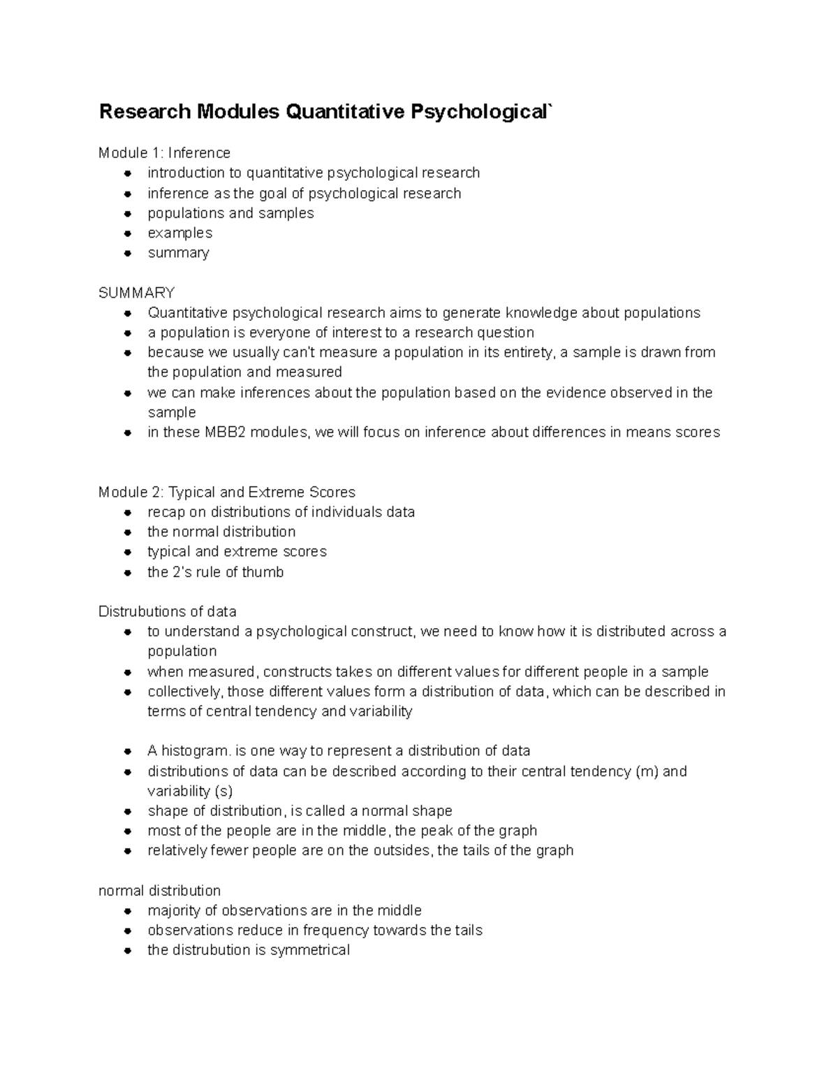 Research Modules Quantitative Psychological - Is One Way To Represent A ...